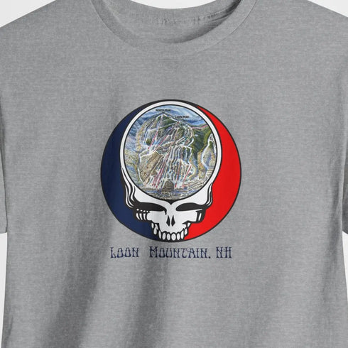 Loon Mountain Trail Map Stealie Grateful Dead T-Shirt
