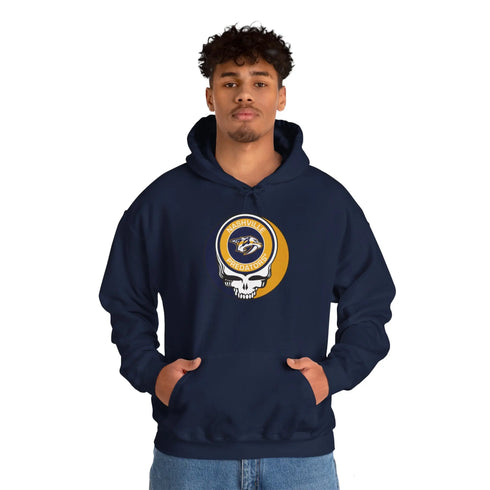Nashville Predators Grateful Dead Unisex Heavy Blend Hoodie - StealieShop