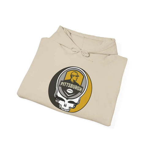 Grateful Dead - Pittsburgh Steelers Stealie Grateful Dead Hooded Sweatshirt - NFL - StealieShop
