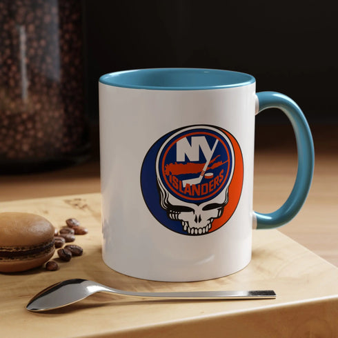New York Islanders Grateful Dead Stealie Coffee Mug (11oz or 15oz) - StealieShop