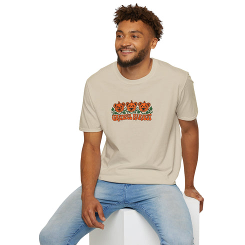 Pumpkin Bears Halloween Stealie T-Shirt