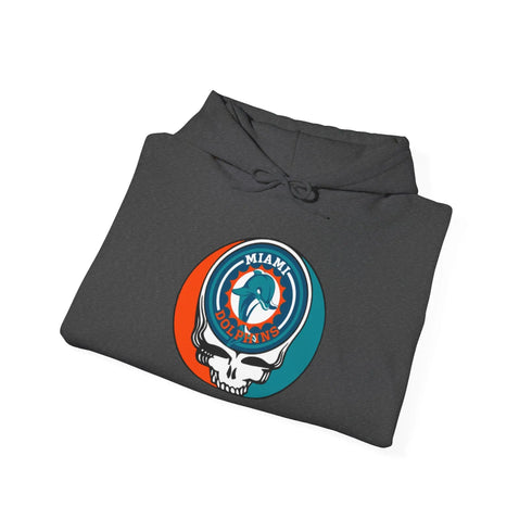 Miami Dolphins Original Stealie Grateful Dead Hooded Sweatshirt - NFL