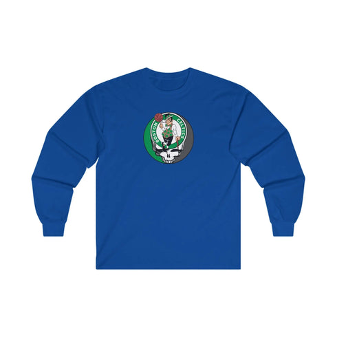 Boston Celtics Grateful Dead Long Sleeve Tee StealieShop