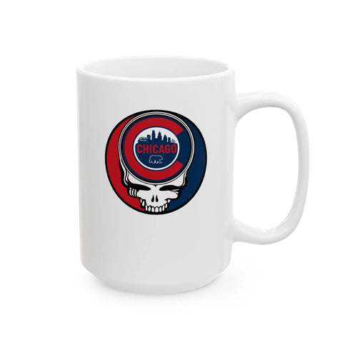 Grateful Dead - Chicago Cubs Stealie Ceramic Mug - MLB - StealieShop