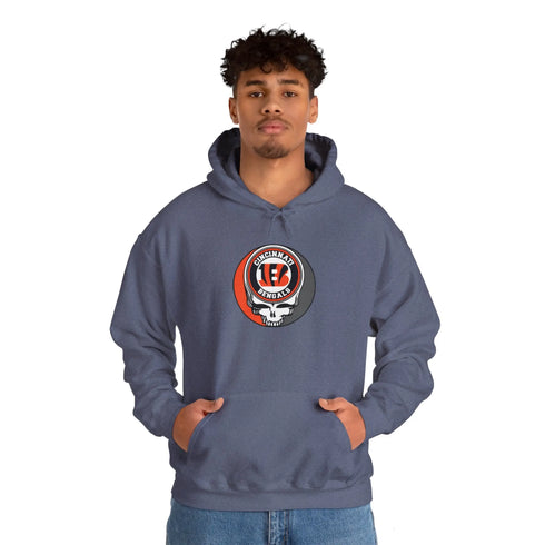 Cincinnati Bengals Grateful Dead Steal Your Face Unisex Hoodie - NFL - StealieShop