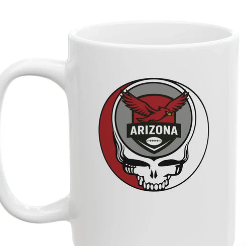 Grateful Dead - The Gridiron Collection: Arizona Edition Stealie Ceramic Coffee Mug - 15ounce - NFL - StealieShop