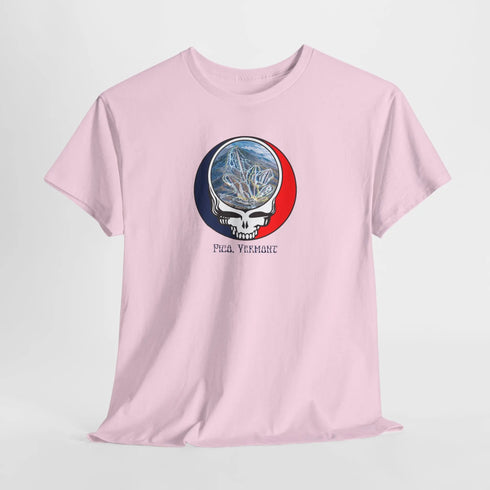 Pico Mountain Trail Map Stealie Grateful Dead T-Shirt