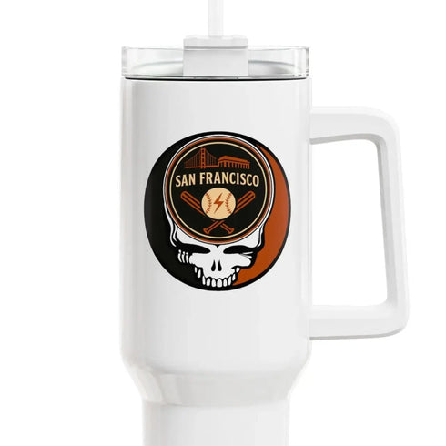 Grateful Dead - San Francisco Giants "Fat Man" Tumbler, Double Insulated 40oz Travel Mug - StealieShop