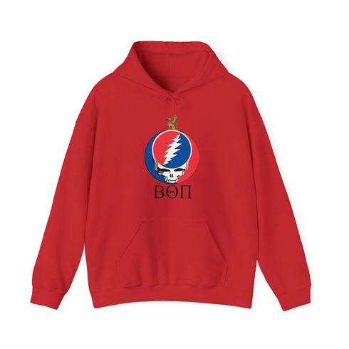 Beta Theta Pi Grateful Dead Hoodie - Hooded Sweatshirt - StealieShop