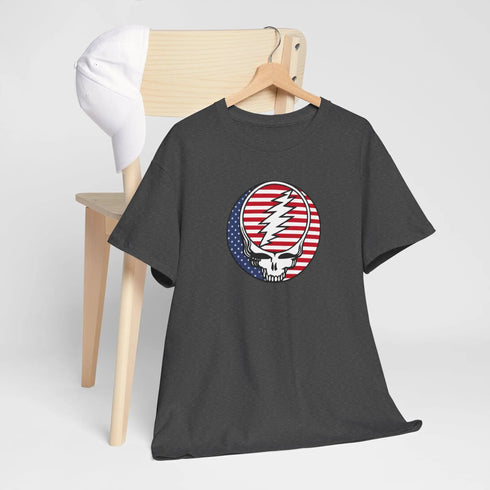 Grateful Dead - Stars and Stripes US-Grown Ring-Spun Cotton T-Shirt - StealieShop