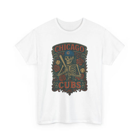 Grateful Dead - Chicago Cubs Retro Poster Art T-shirt - StealieShop