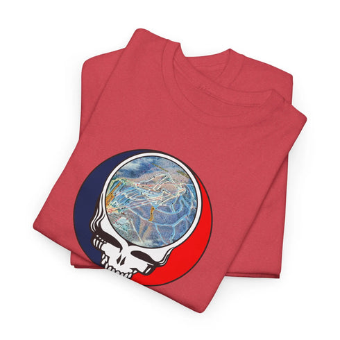 Hunter Mountain Trail Map Stealie Grateful Dead T-Shirt
