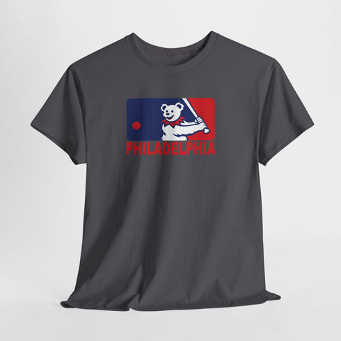 Philadelphia Phillies Dancing Bear MLB Logo Unisex Grateful Dead T-Shirt