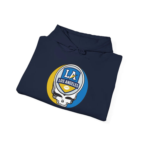 Grateful Dead - Los Angeles Chargers Stealie Grateful Dead Hooded Sweatshirt - NFL - StealieShop