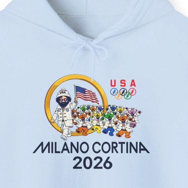 Opening Ceremony" Jerry and The Bears 2026 Milano Cortina Olympics Unisex Heavy Blend Grateful Dead Hoodie