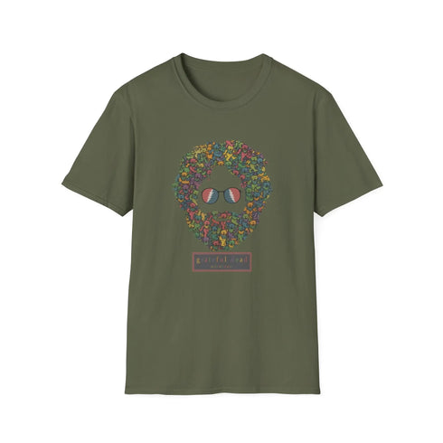 Grateful Dead - Jerry Garcia Dancing Bears Face - Vineyard Collection Grateful Dead TShirt - StealieShop