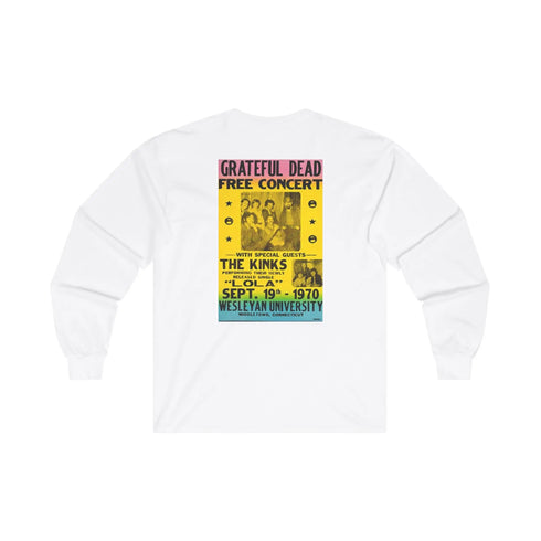Wesleyan University Grateful Dead Ultra Cotton Long Sleeve Tee StealieShop