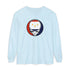 Grateful Dead - New Orleans Flag Stealie Garment-Dyed Long Sleeve T-Shirt - StealieShop