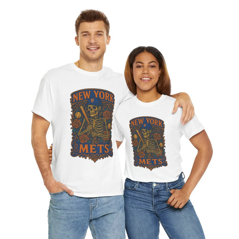 Grateful Dead - New York Mets Retro Poster Art T-shirt - StealieShop