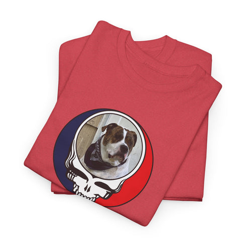 Custom Dog Stealie Unisex Grateful Dead T-Shirt (111)