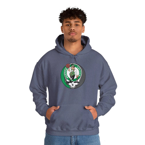 Boston Celtics Grateful Dead Steal Your Face Unisex Hoodie StealieShop