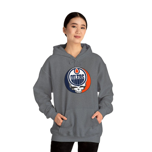 Edmonton Oilers Grateful Dead Unisex Heavy Blend Hoodie - StealieShop