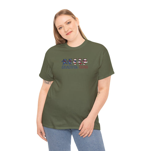 American Flag Dancing Bears Unisex Grateful Dead T-Shirt