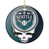 Grateful Dead - Seattle Baseball Stealie Christmas Ornament - StealieShop