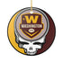 Grateful Dead - Washington Football Stealie Christmas Ornament - StealieShop