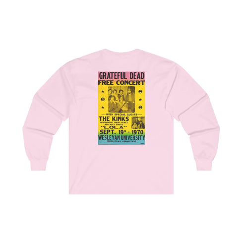 Wesleyan University Grateful Dead Ultra Cotton Long Sleeve Tee StealieShop