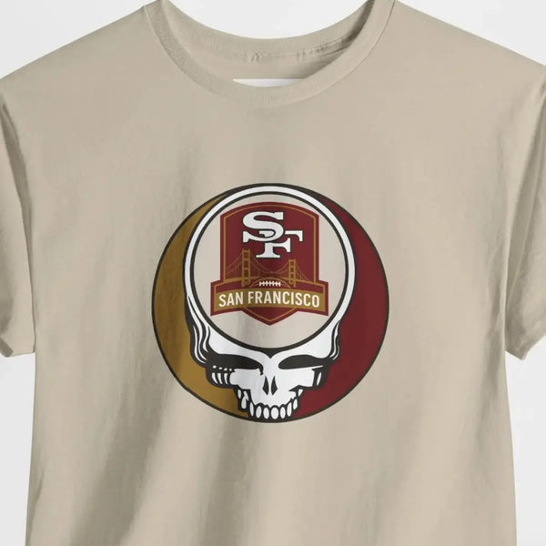 Grateful Dead - The Gridiron Collection: San Francisco Edition Grateful Dead Steal Your Face T-Shirt - NFL - StealieShop