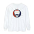 Grateful Dead - New Orleans Flag Stealie Garment-Dyed Long Sleeve T-Shirt - StealieShop