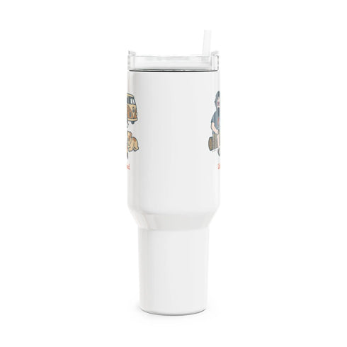 Grateful Dead - Campin' Jerry - Life is dead. "Fat Man" Tumbler, Double Insulated 40oz Travel Mug - StealieShop