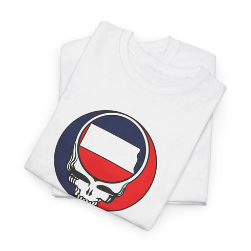 North Dakota Map Stealie Grateful Dead T-Shirt