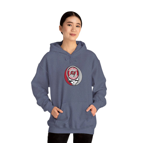 Tampa Bay Bucaneers Grateful Dead Hooded Sweatshirt - NFL Fan Apparel - StealieShop