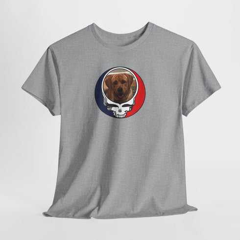 Custom Dog Stealie Unisex Grateful Dead T-Shirt (171)