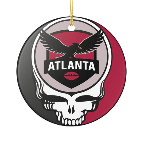 Grateful Dead - Atlanta Football Stealie Christmas Ornament - StealieShop