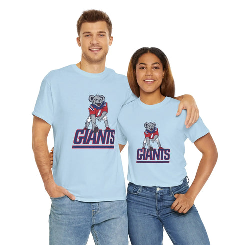 New York Giants Dancing Bear Grateful Dead T-Shirt - NFL - StealieShop