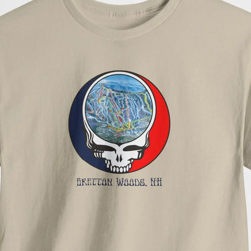 Bretton Woods Trail Map Stealie Grateful Dead T-Shirt