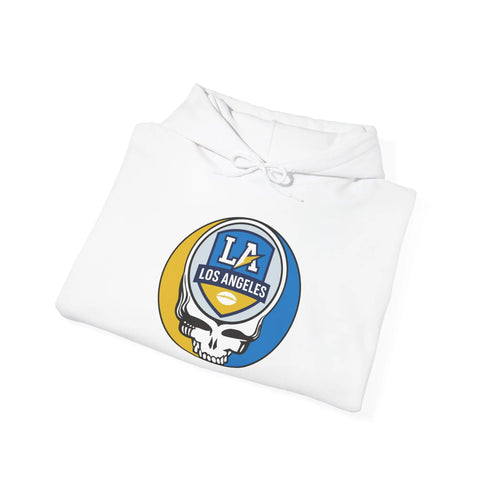 Grateful Dead - Los Angeles Chargers Stealie Grateful Dead Hooded Sweatshirt - NFL - StealieShop