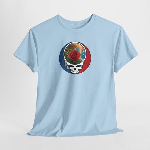 Custom Rose Stealie Unisex Grateful Dead T-Shirt (70)