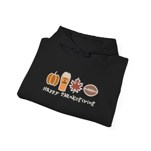 Life is dead. Happy Thanksgiving Unisex Heavy Blend Hoodie