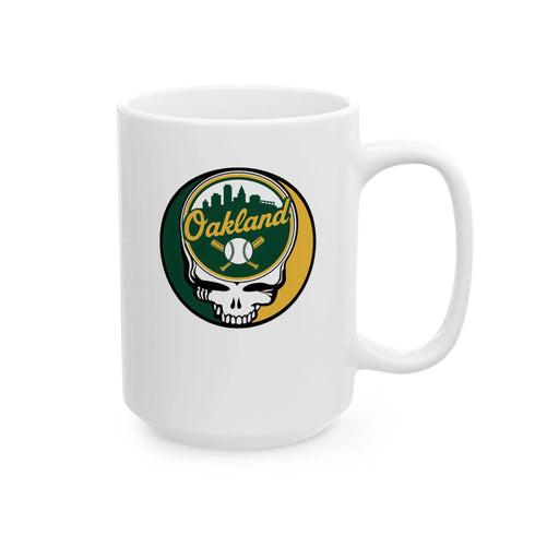 Grateful Dead - Oakland A's Stealie Ceramic Mug - MLB - StealieShop