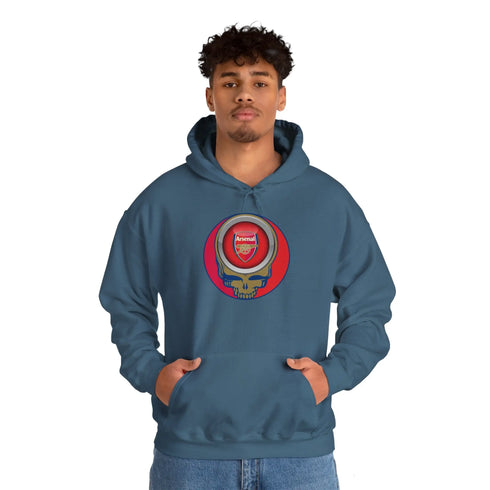 Arsenal Grateful Dead Steal Your Face Unisex Hoodie StealieShop