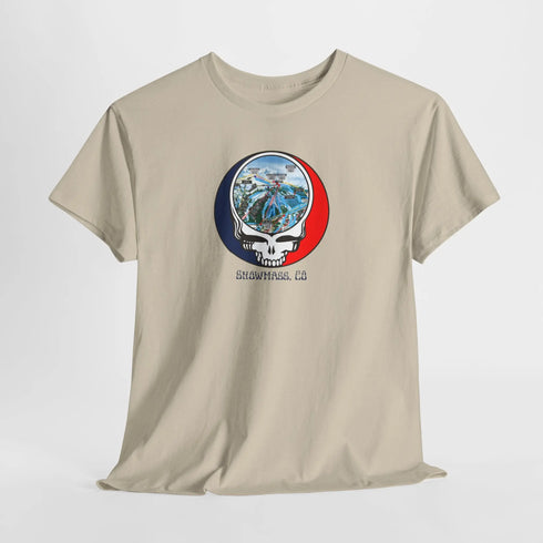Snowmass Trail Map Stealie Grateful Dead T-Shirt