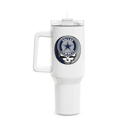 Grateful Dead - Dallas Cowboys Stealie "Fat Man" Tumbler, Double Insulated 40oz Travel Mug - StealieShop