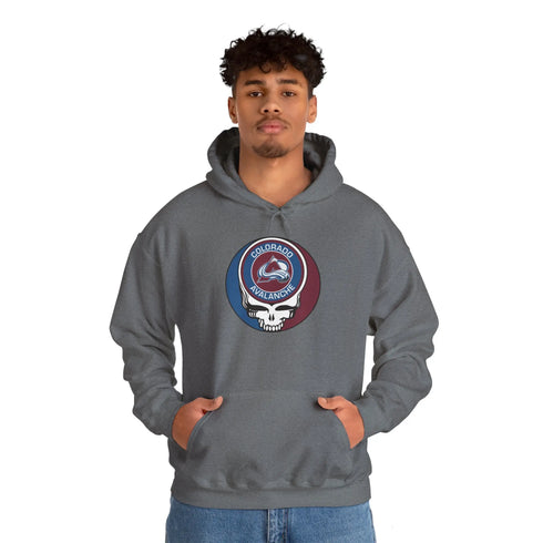 Colorado Avalanche Grateful Dead Unisex Heavy Blend Hoodie - StealieShop