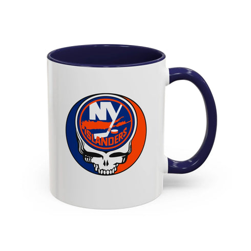 New York Islanders Grateful Dead Stealie Coffee Mug (11oz or 15oz) - StealieShop