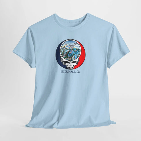 Snowmass Trail Map Stealie Grateful Dead T-Shirt