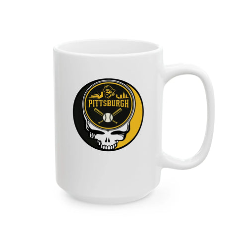 Grateful Dead - Pittsburgh Pirates Stealie Grateful Dead Ceramic Mug - StealieShop